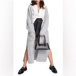TopShop mixed stitch longline cardigan. Size M (8/10)
